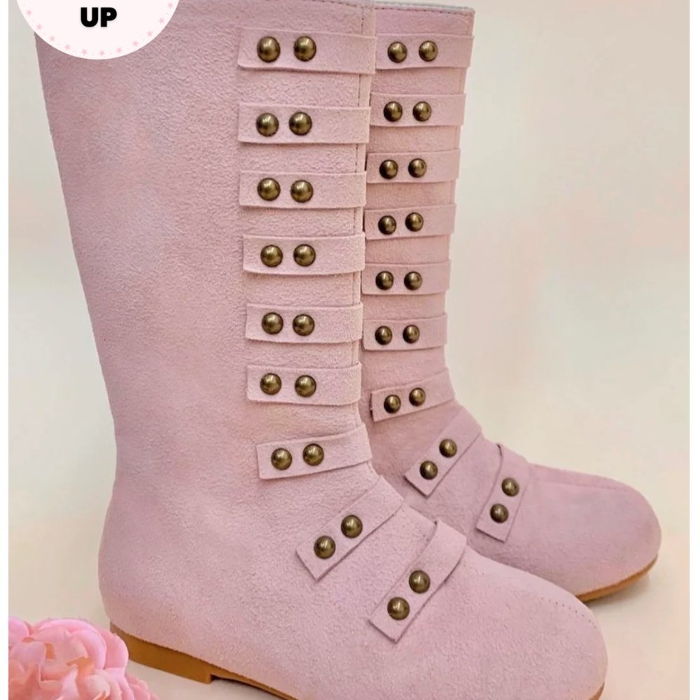 Military Style Studded Boots By Liv and Mia